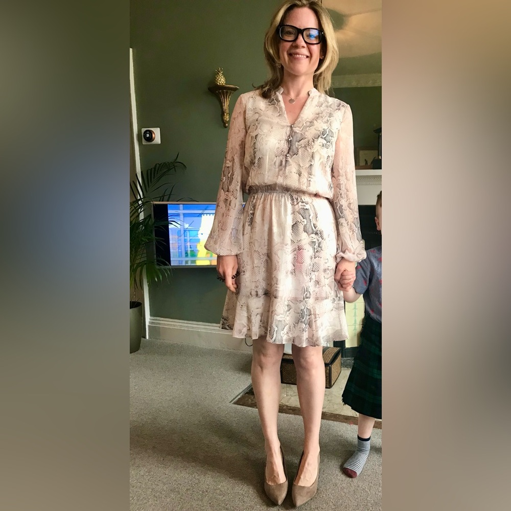 White House/Black Market long-sleeved dress.